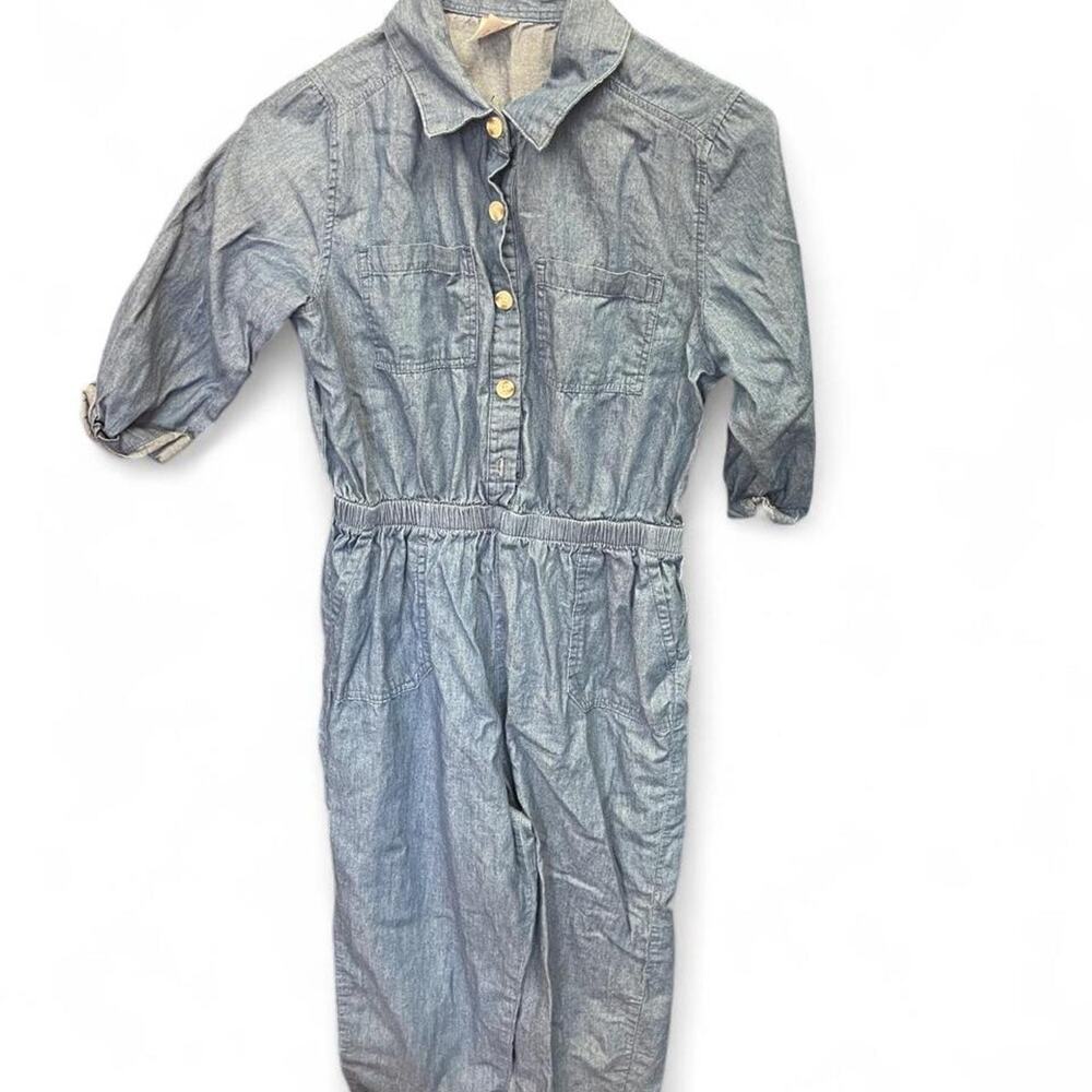 Wonder nation blue denim jumpsuit